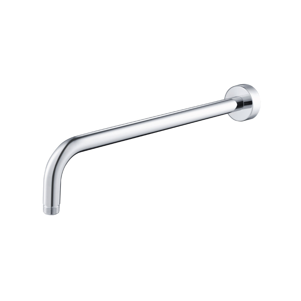 Flusso HS1012SA Wall Mount Round Shower Arm - 16" (400mm) - With Flange