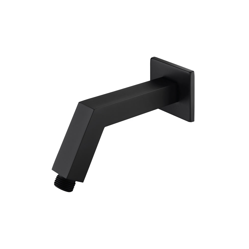 Flusso HS1020 Square Shower Arm With Flange - 7" - With Flange