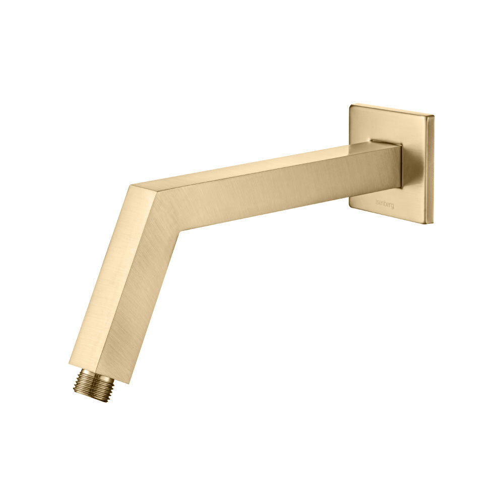 Flusso HS1025 Square Shower Arm With Flange - 10" - With Flange - Parent