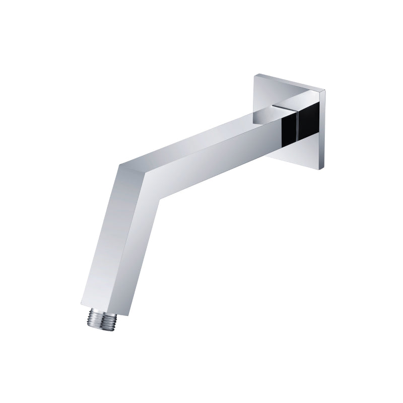 Flusso HS1025 Square Shower Arm With Flange - 10" - With Flange