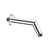 Flusso HS1030 Round Shower Arm With Flange - 7" - With Flange