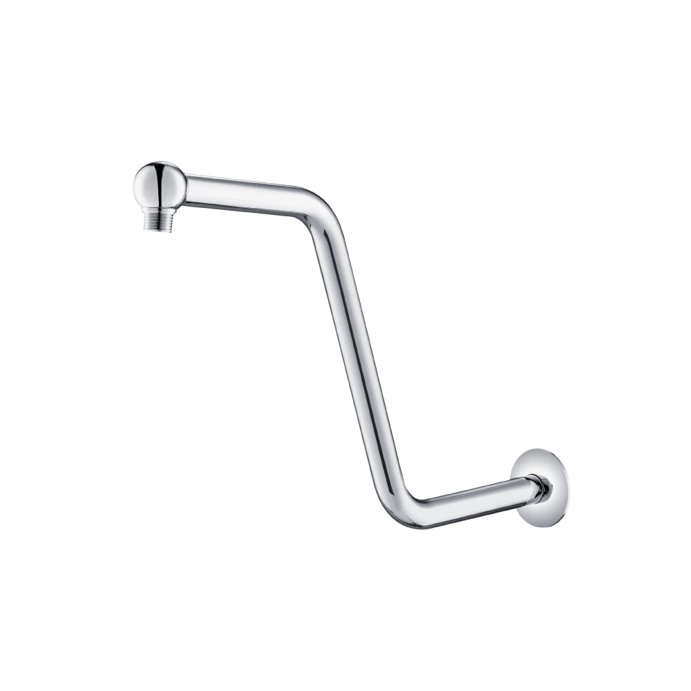 Flusso HS1030SCP Round Shower Arm With Flange - Chrome