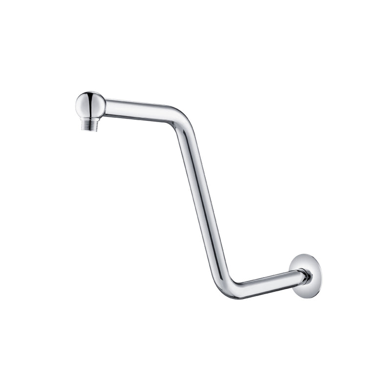 Flusso HS1030SCP Round Shower Arm With Flange - Chrome
