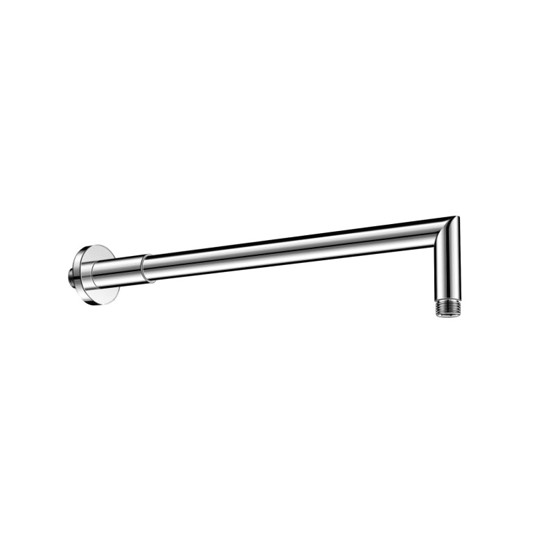 Flusso HS1040 Wall Mount Round Shower Arm - 16" (400mm) - With Flange
