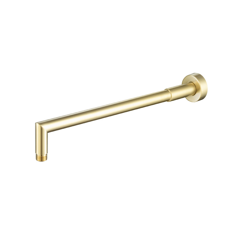 Flusso HS1040 Wall Mount Round Shower Arm - 16" (400mm) - With Flange