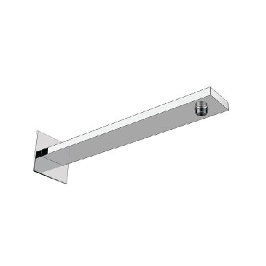 Flusso HS1060 Wall Mount Shower Arm - 16" (400mm) - With Flange
