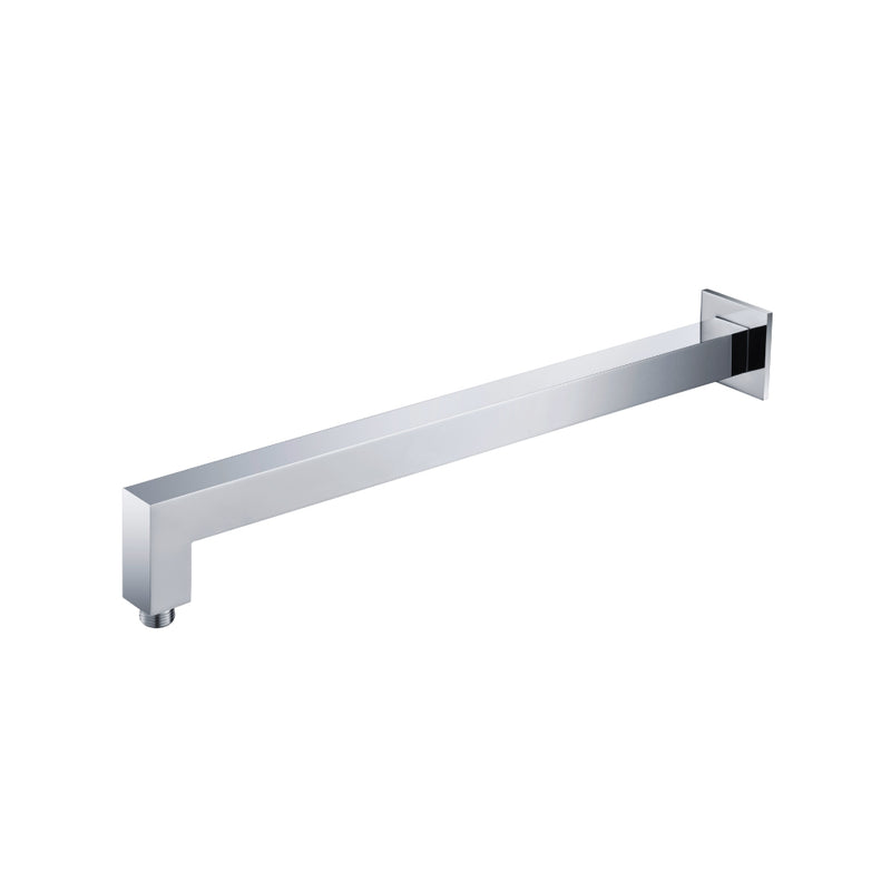Flusso HS1080 Wall Mount Square Shower Arm - 20" - With Flange