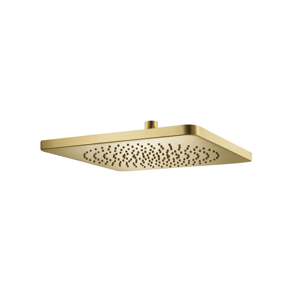 Flusso HSB.12CSB 12" Solid Brass Showerhead / Rainhead - Satin Brass PVD
