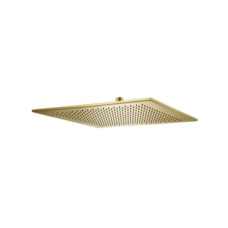 Flusso HSB.16SSB 16" Solid Brass Rain Shower Head - Satin Brass PVD