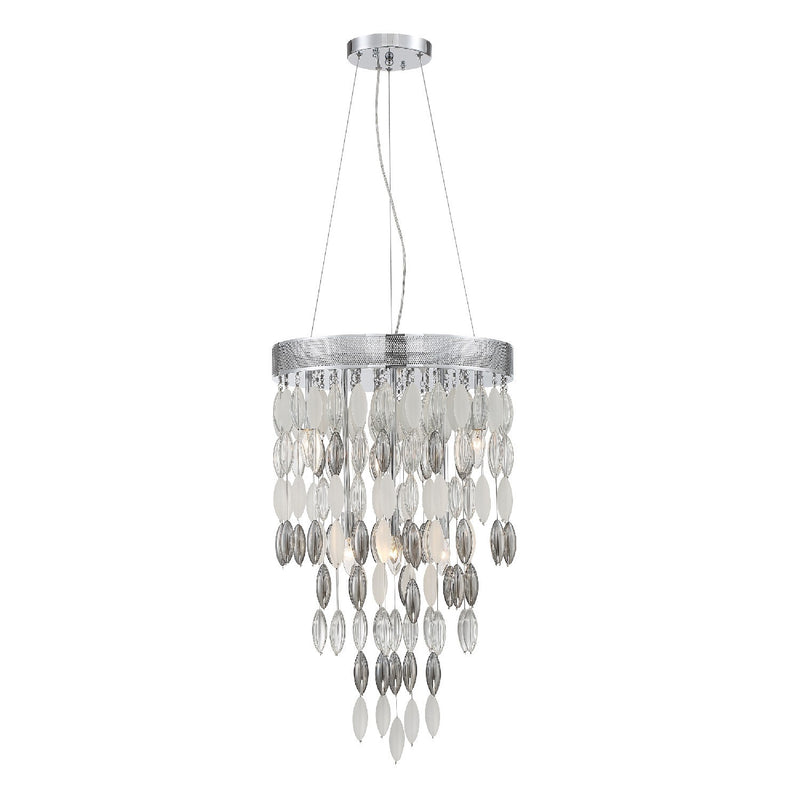 Crystorama HUD-A2216-CH Hudson 6 Light Chandelier - Polished Chrome