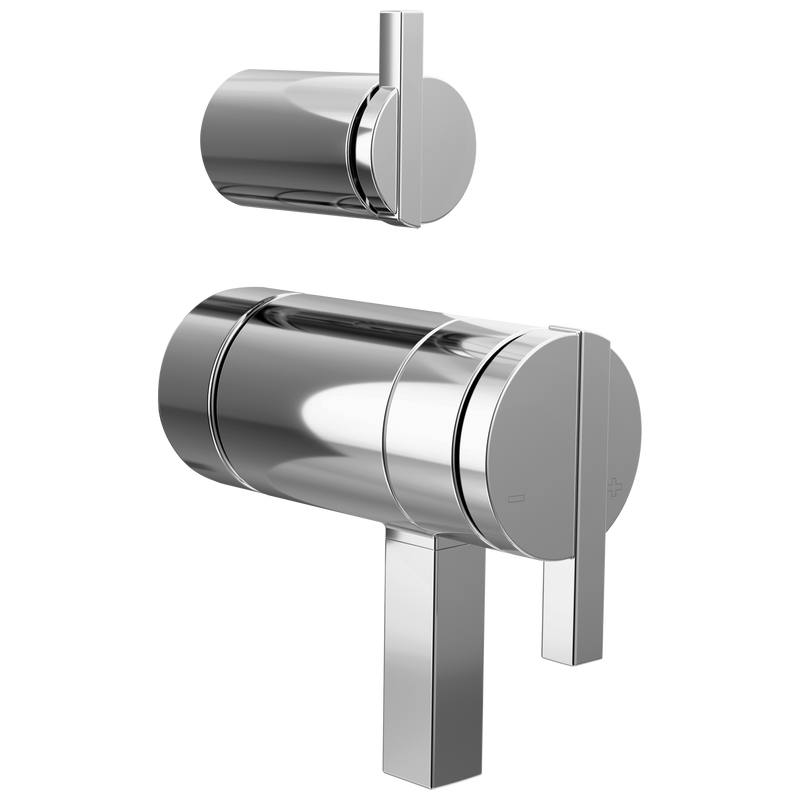 Brizo HW7522 Frank Lloyd Wright TempAssure Thermostatic Valve with Integrated Diverter Trim Lunar Handle Kit