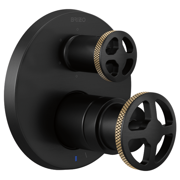 Brizo T75P635-LHP Litze Pressure Balance Valve With Integrated 6-Function Diverter Trim - Less Handles - Parent