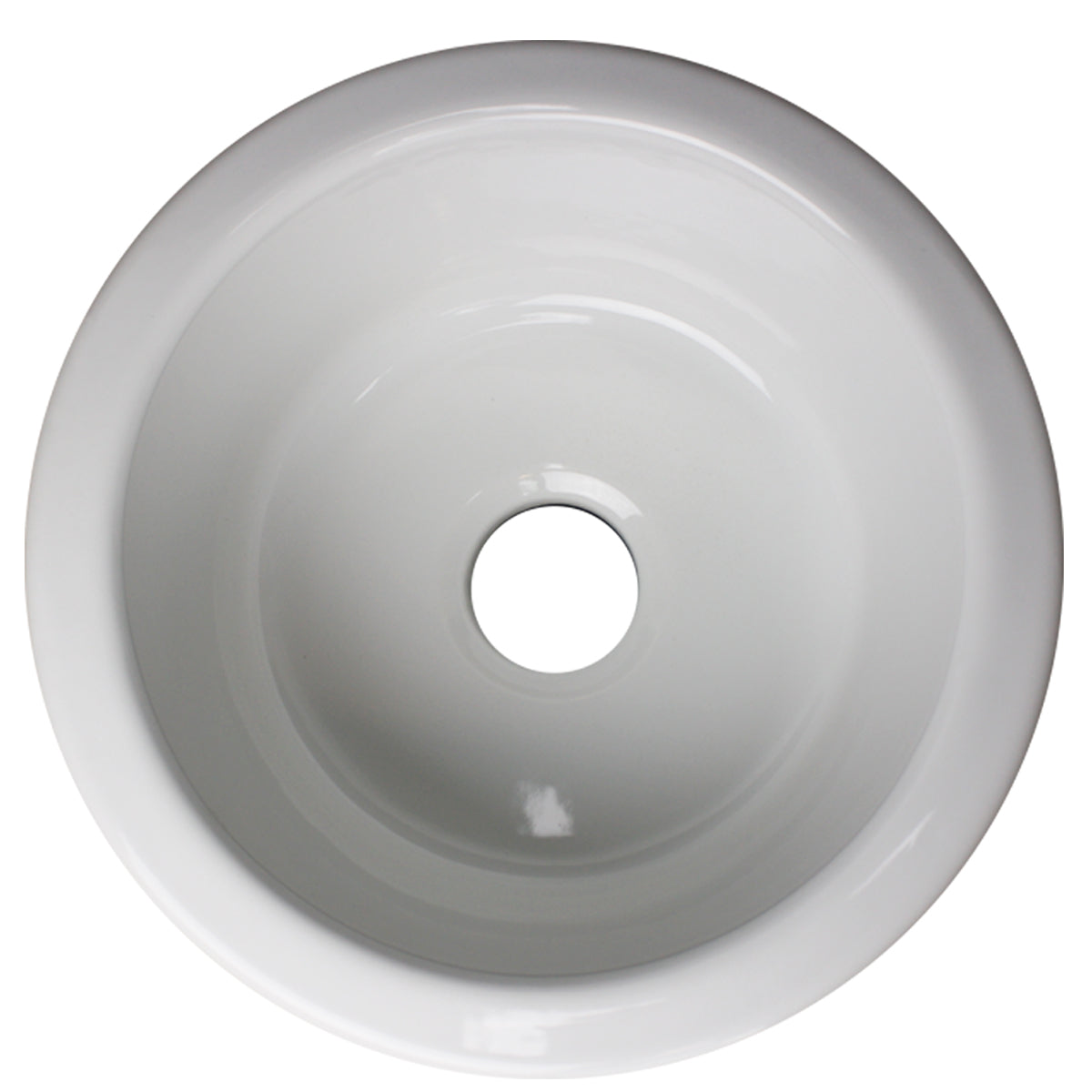 Nantucket Sinks Hyannis-18 18 inch Fireclay Round Bar-Prep Sink