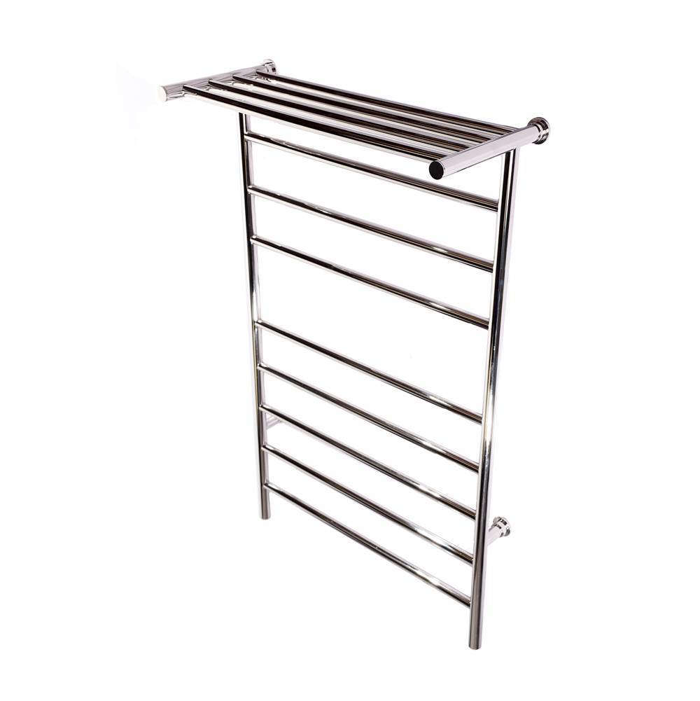 ICO Bath K3023E 24"X40" Kontour Angle Electric Plug-In Towel Warmer With Shelf - Chrome