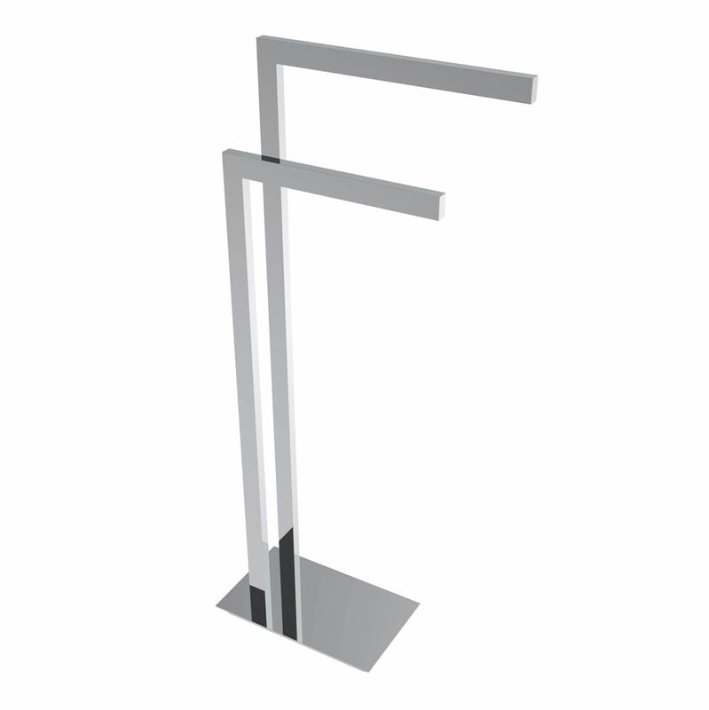 ICO Bath V91150 Square Freestanding Double Towel Bar