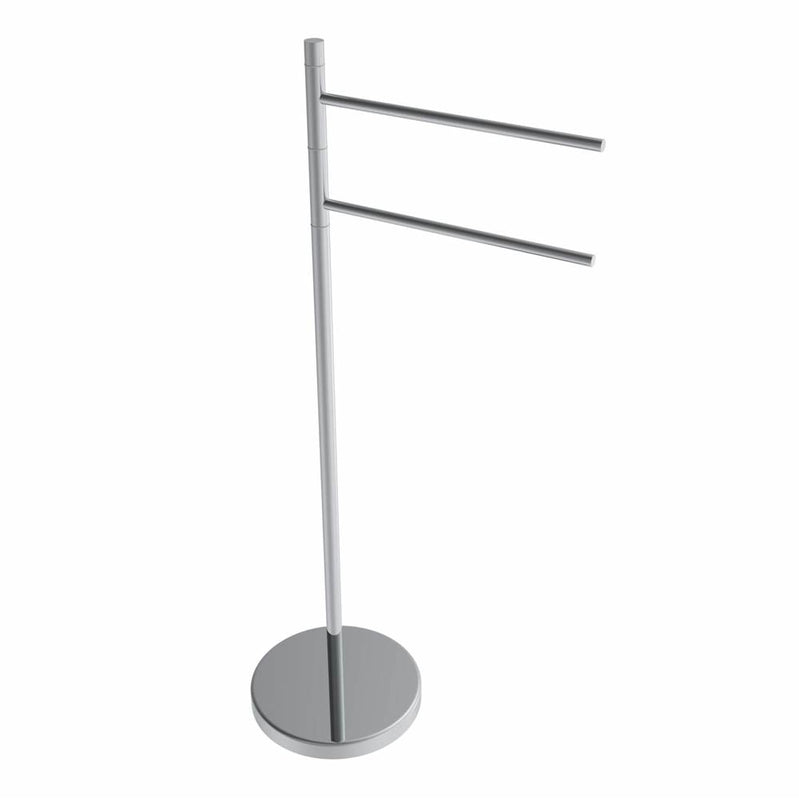 ICO Bath V91210 Round Freestanding Swivelling Double Towel Bar - Parent