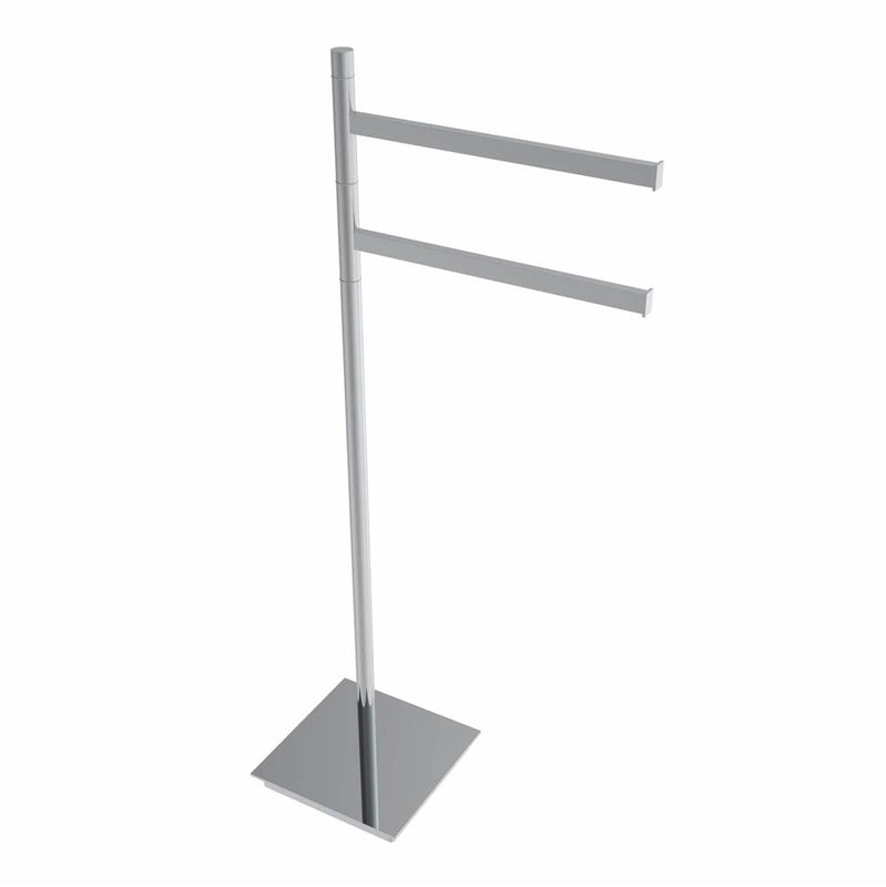 ICO Bath V91250 Square Freestanding Swivelling Double Towel Bar - Parent