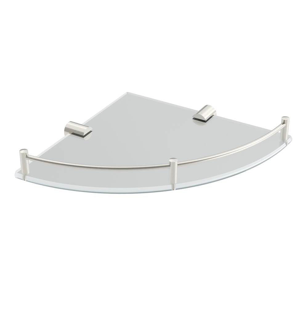 ICO Bath V92430 Glass Corner Shelf
