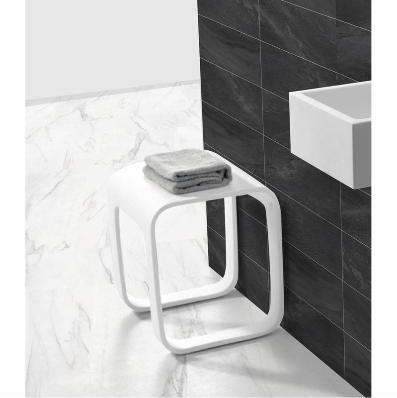 ICO Bath V9811 Shower Stool – Gloss White
