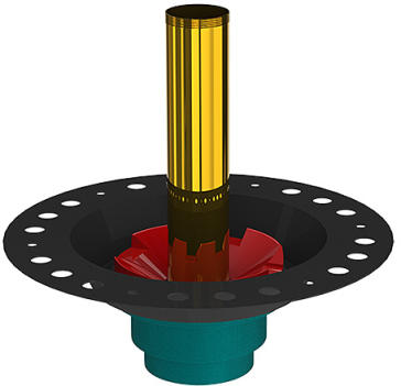 OS&B ID357 Freestanding Bathtub Rough-In Kit Cast Iron