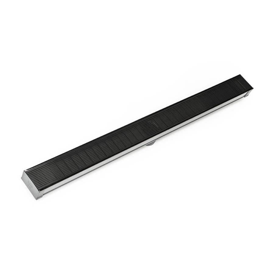 Infinity Drain S-LAG 6572  72" S-PVC Series Low Profile Complete Kit with 2 1/2" Wedge Wire Grate - Parent