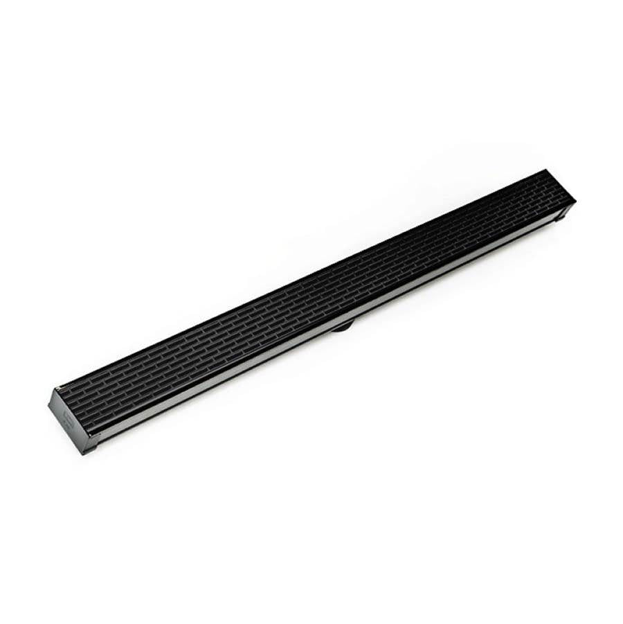 Infinity Drain S-LT 6596  96" S-PVC Series Low Profile Complete Kit with 2 1/2" Perforated Offset Slot Grate - Parent