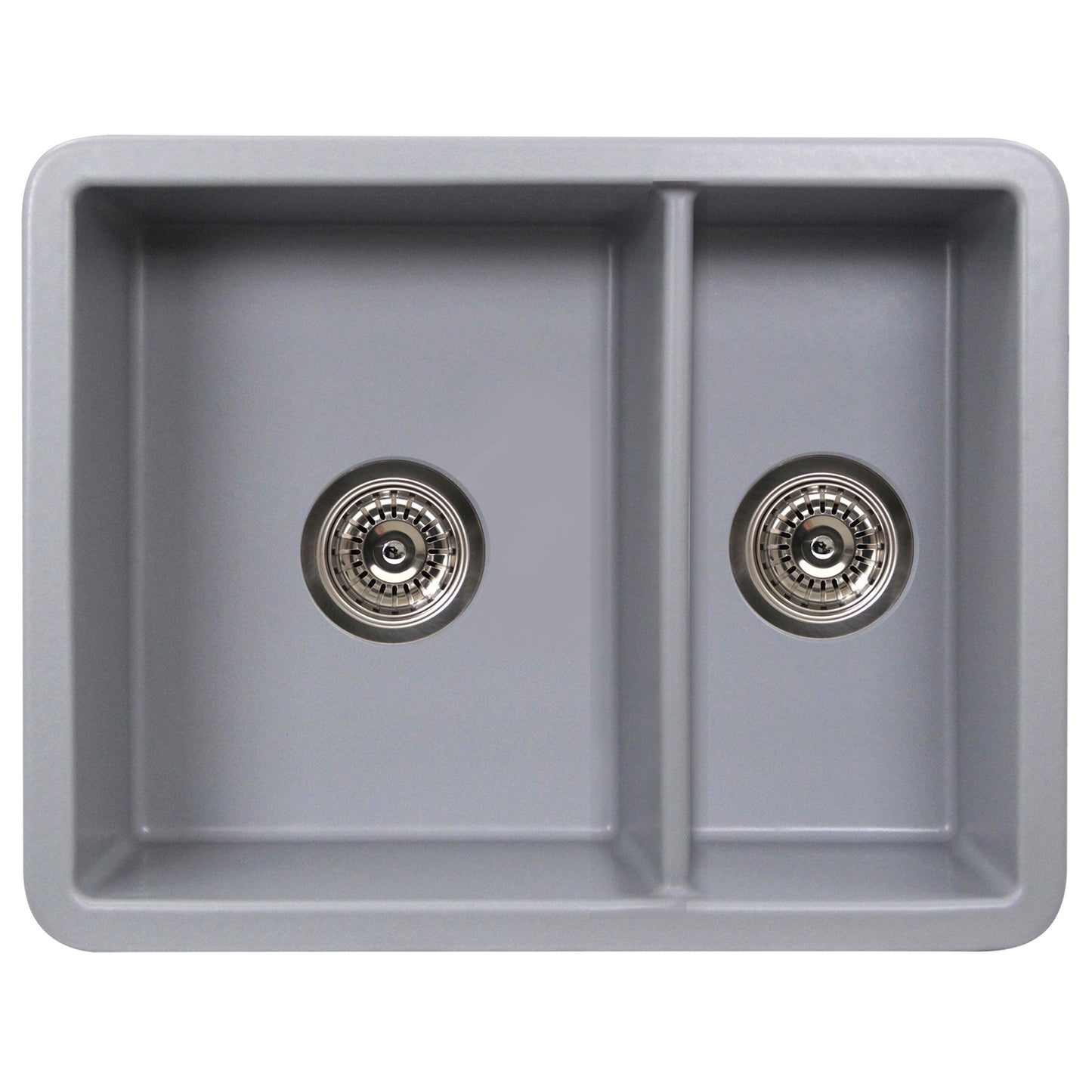 Nantucket Sinks ISFC24x18 Island Collection 24" Double Bowl Dualmount Sink - Parent