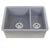 Nantucket Sinks ISFC24x18 Island Collection 24" Double Bowl Dualmount Sink - Parent