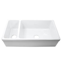 Load image into Gallery viewer, Nantucket Sinks ISFCGW35X19DBSO Reversible Double Bowl Italian Farmhouse Sink