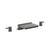 Flusso Serie 100 100.2410CF 3 Hole Deck Mount Cascade / Sheet Flow Roman Tub Faucet