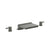 Flusso Serie 100 100.2410CF 3 Hole Deck Mount Cascade / Sheet Flow Roman Tub Faucet