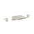 Flusso Serie 100 100.2410CF 3 Hole Deck Mount Cascade / Sheet Flow Roman Tub Faucet