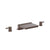 Flusso Serie 100 100.2410CF 3 Hole Deck Mount Cascade / Sheet Flow Roman Tub Faucet