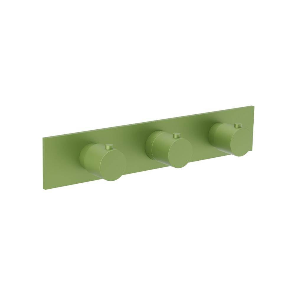 Flusso Serie 100 100.2715T Trim For Horizontal Thermostatic Valve with 2 Volume Controls