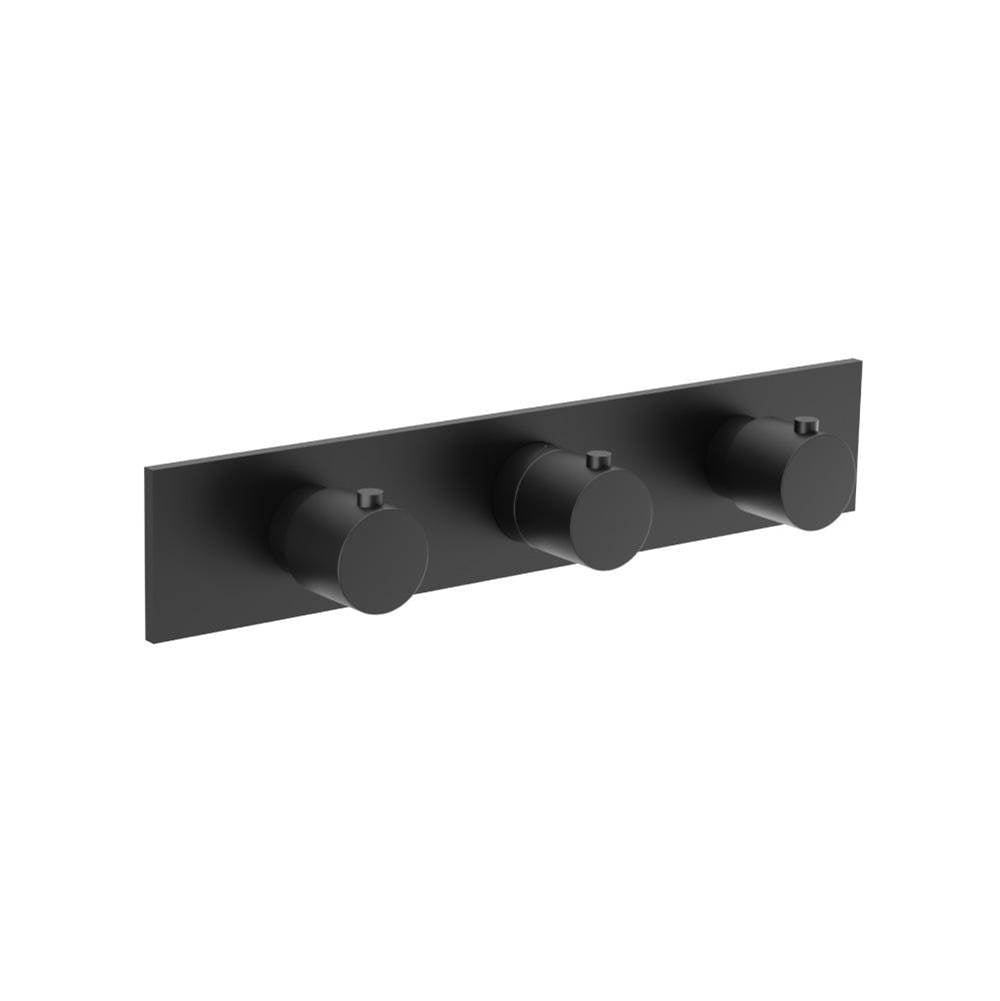 Flusso Serie 100 100.2715T Trim For Horizontal Thermostatic Valve with 2 Volume Controls