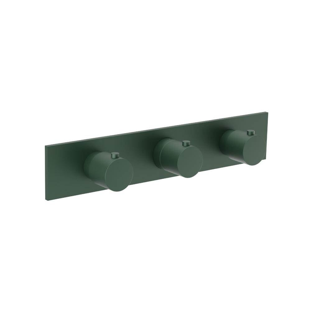 Flusso Serie 100 100.2715T Trim For Horizontal Thermostatic Valve with 2 Volume Controls