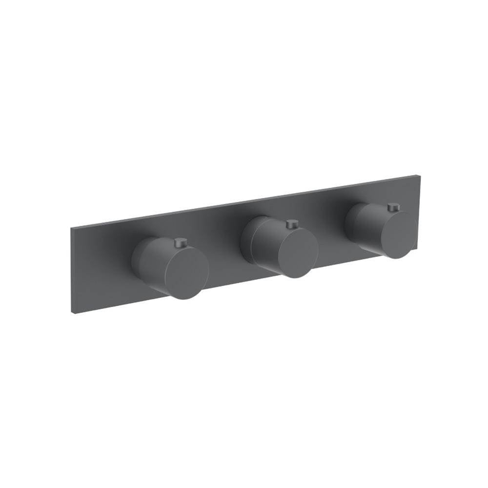 Flusso Serie 100 100.2715T Trim For Horizontal Thermostatic Valve with 2 Volume Controls