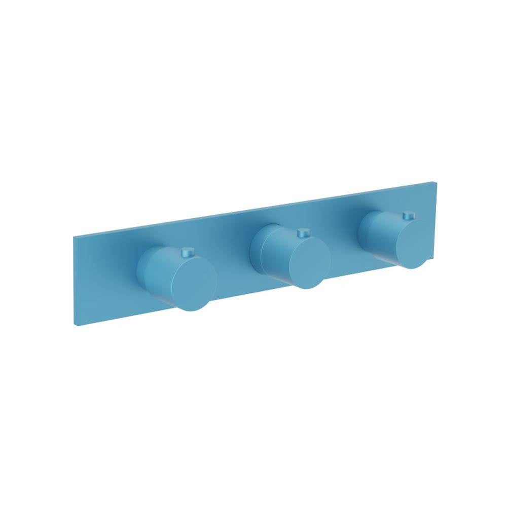 Flusso Serie 100 100.2715T Trim For Horizontal Thermostatic Valve with 2 Volume Controls