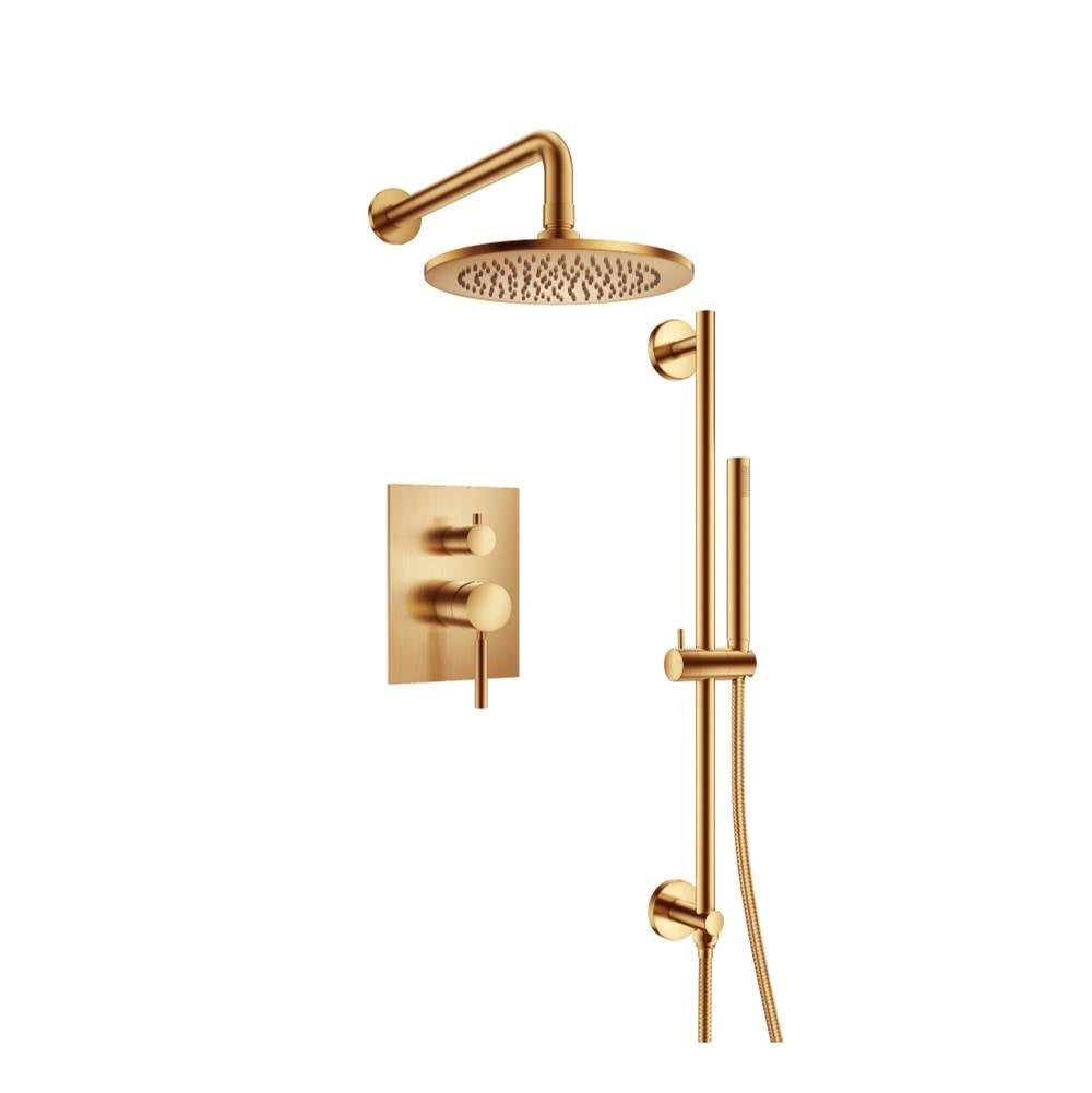 Flusso Serie 100 100.3450 Two Output Shower Set With Shower Head, Hand Held And Slide Bar - Parent