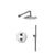 Flusso 100.7060 Two Output Shower Set With Shower Head And Hand Held