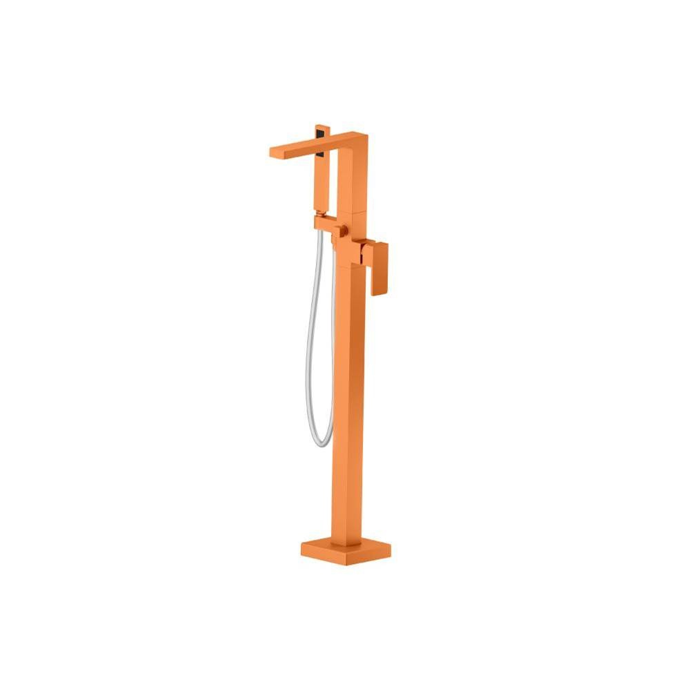 Flusso Serie 196 196.1165 Freestanding Floor Mount Bathtub / Tub Filler With Hand Shower