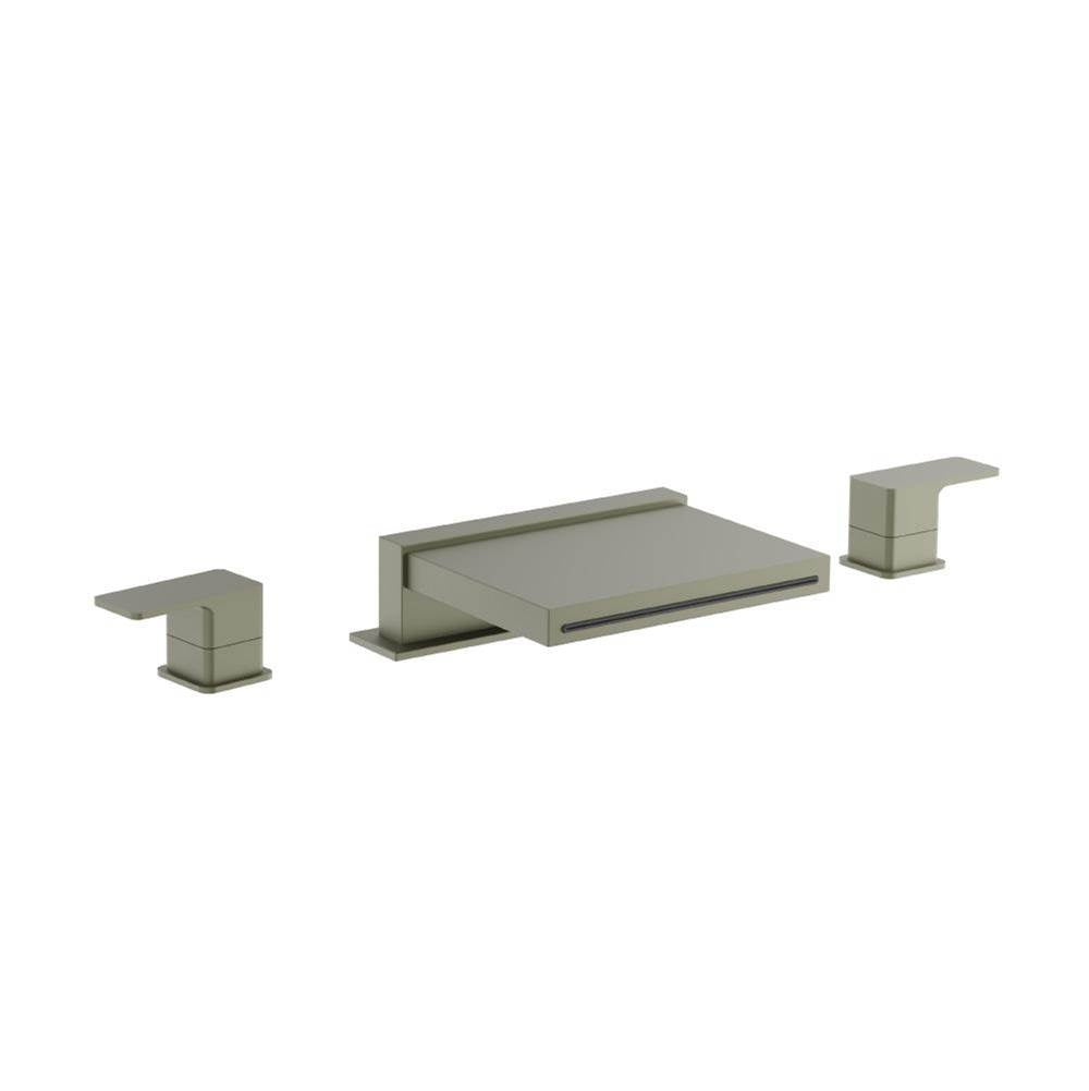 Flusso Serie 196 196.2410CF 3 Hole Deck Mount Cascade / Sheet Flow Roman Tub Faucet - Parent