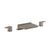 Flusso Serie 196 196.2410CF 3 Hole Deck Mount Cascade / Sheet Flow Roman Tub Faucet