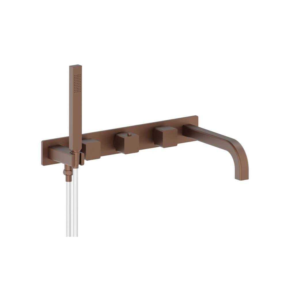 Flusso Serie 196 196.2691T Trim For Wall Mount Tub Filler With Hand Shower