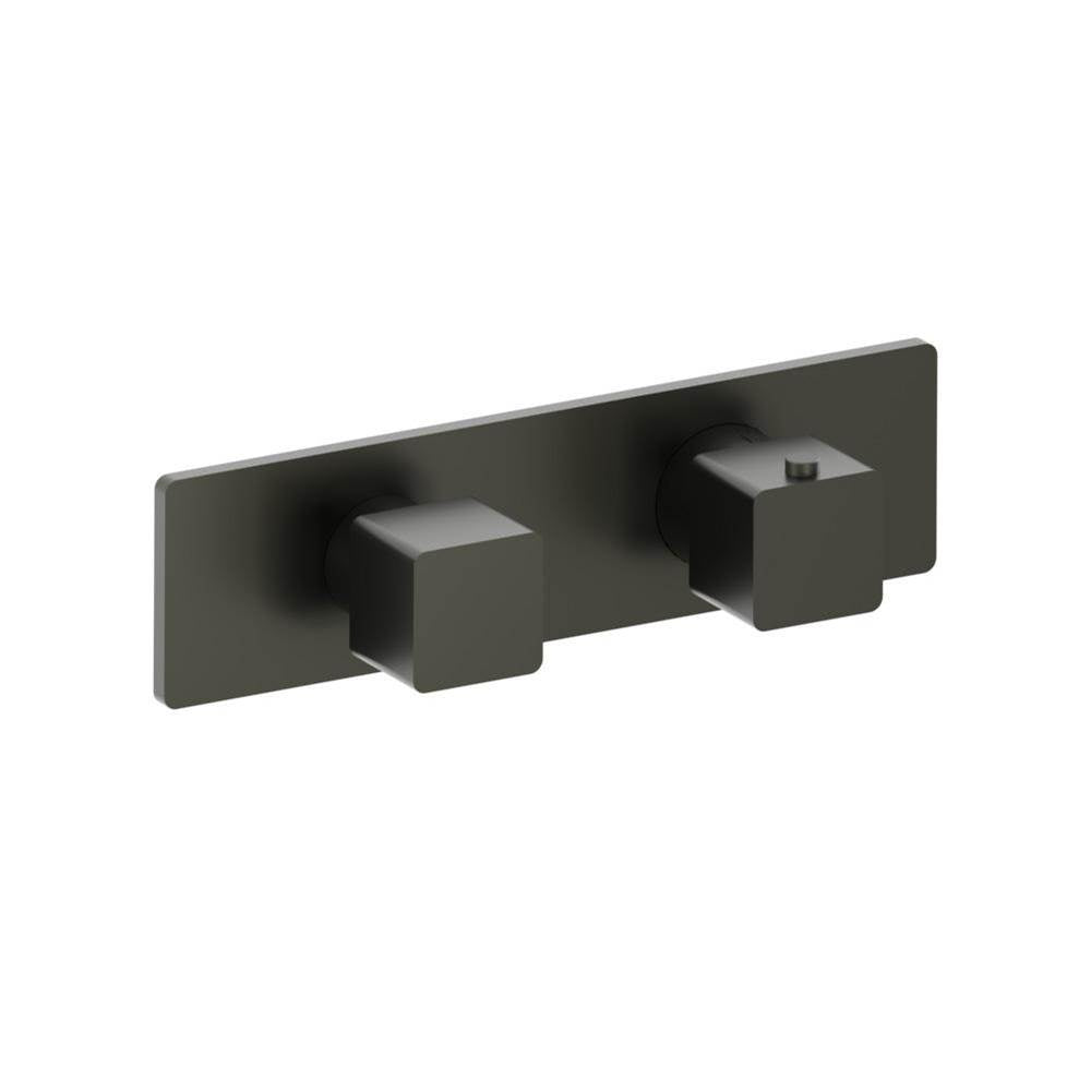 Flusso Serie 196 196.2705 3/4" Horizontal Thermostatic Shower Valve & Trim - 3 Output