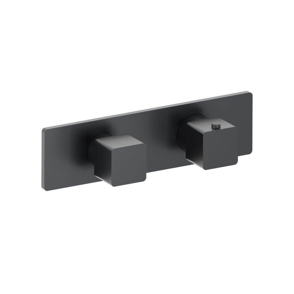 Flusso Serie 196 196.2705 3/4" Horizontal Thermostatic Shower Valve & Trim - 3 Output