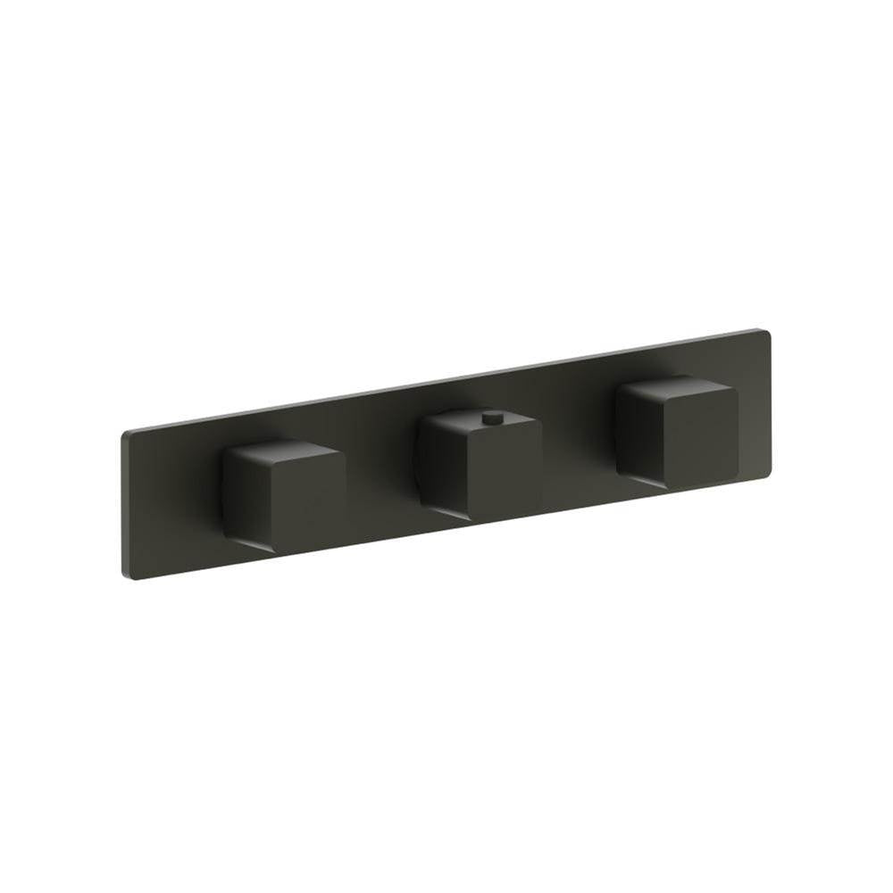 Flusso Serie 196 196.2715T Trim For Horizontal Thermostatic Valve with 2 Volume Controls