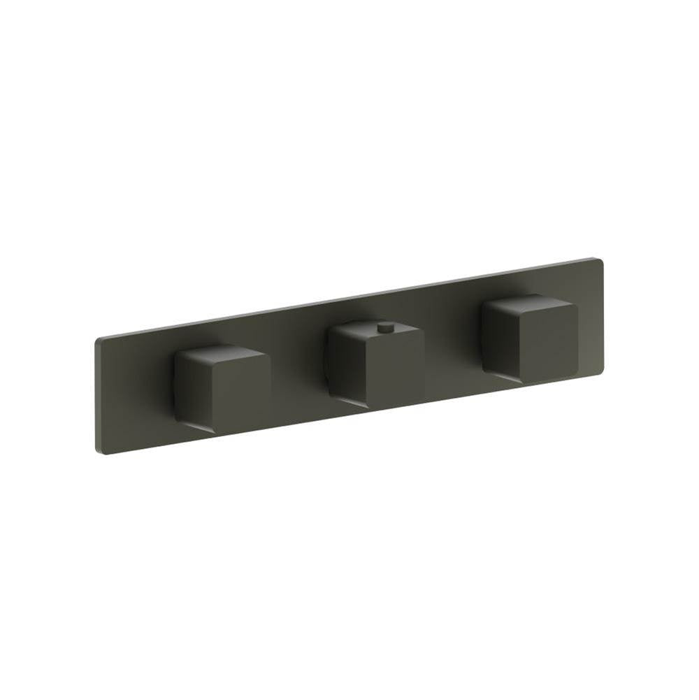 Flusso Serie 196 196.2715T Trim For Horizontal Thermostatic Valve with 2 Volume Controls