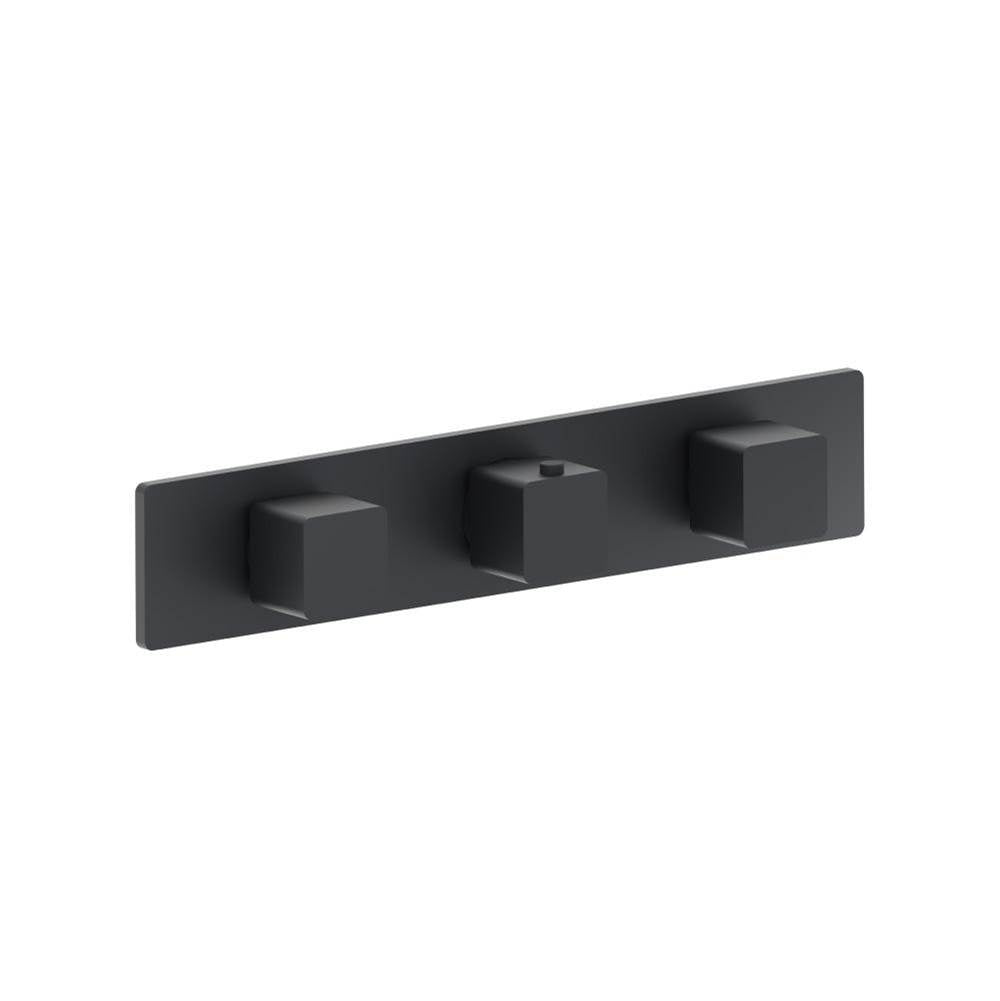Flusso Serie 196 196.2715T Trim For Horizontal Thermostatic Valve with 2 Volume Controls