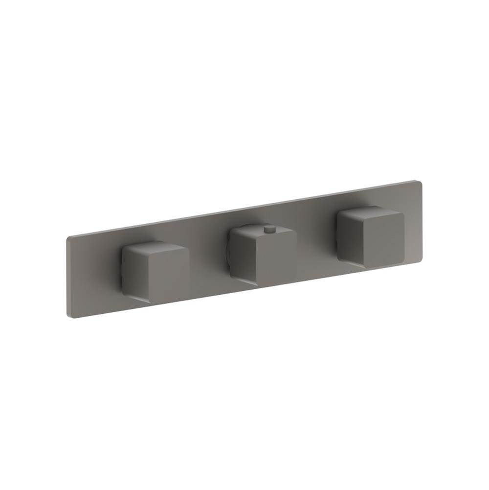 Flusso Serie 196 196.2715T Trim For Horizontal Thermostatic Valve with 2 Volume Controls